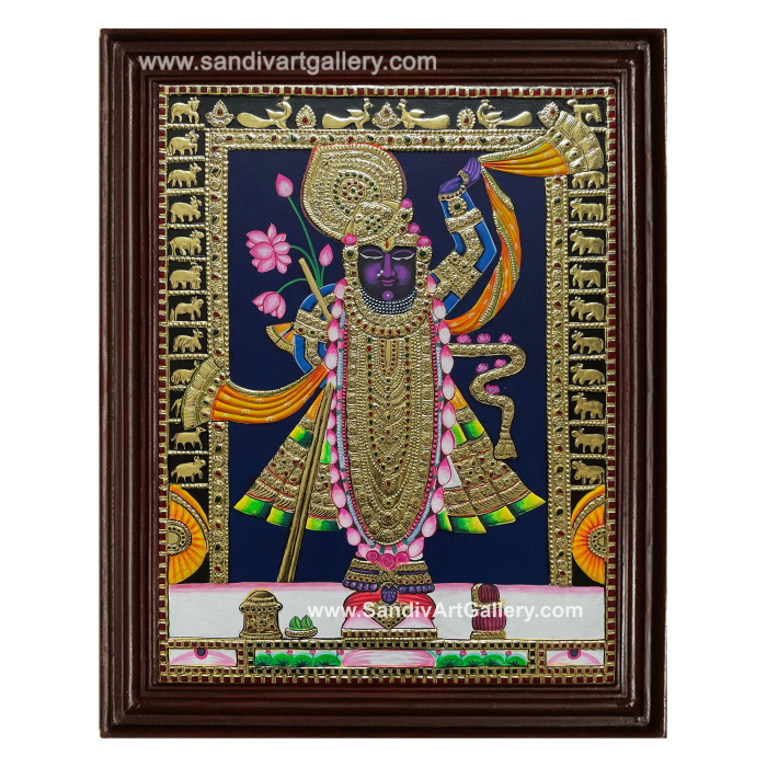 Lord Shrinathji Tanjore Painting