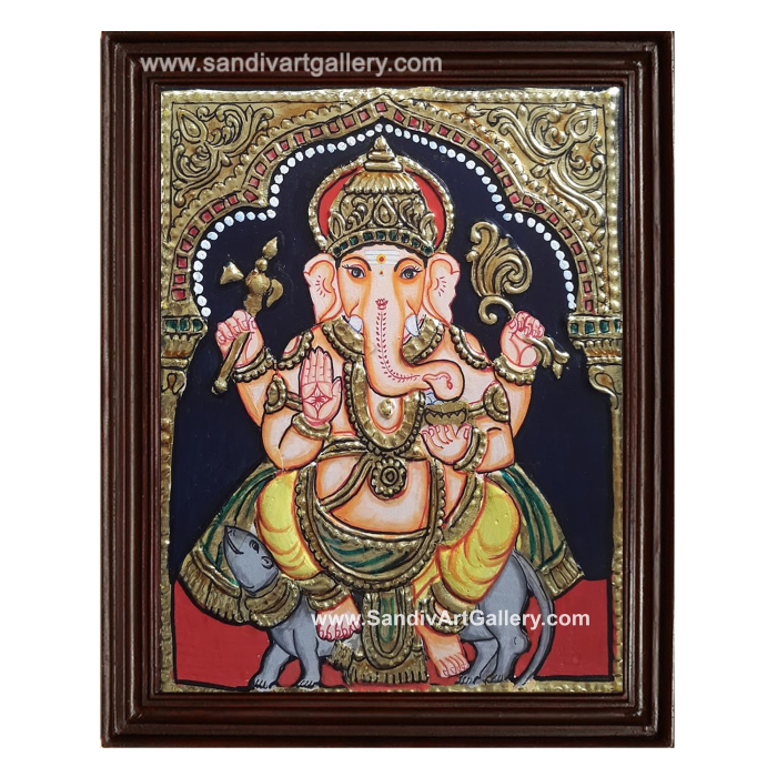 Ganesha Tanjore Painting 21