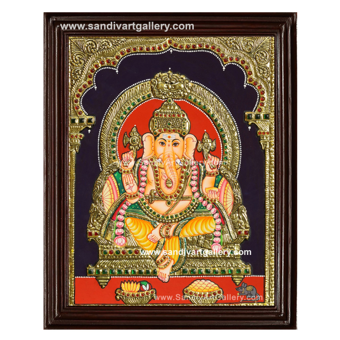 Ganesha Tanjore Painting 9