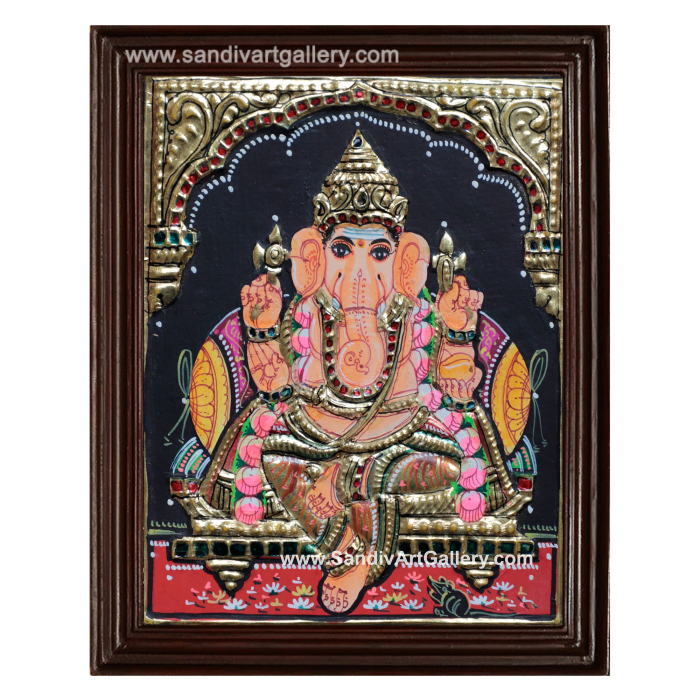 Ganesha Small Tanjore Painting 1
