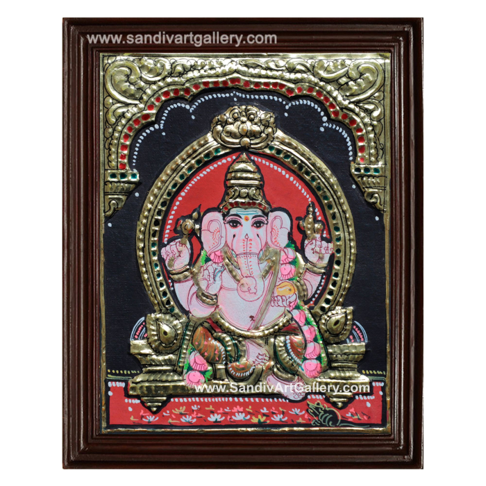Small Ganesha Tanjore Painting